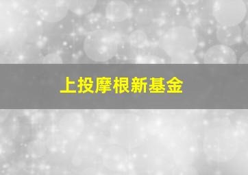 上投摩根新基金