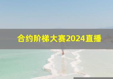 合约阶梯大赛2024直播