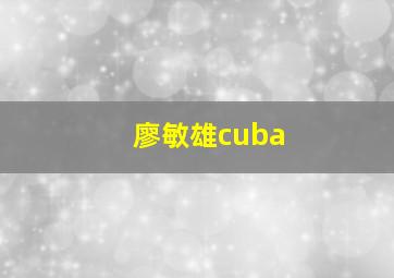 廖敏雄cuba