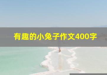 有趣的小兔子作文400字