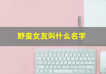 野蛮女友叫什么名字