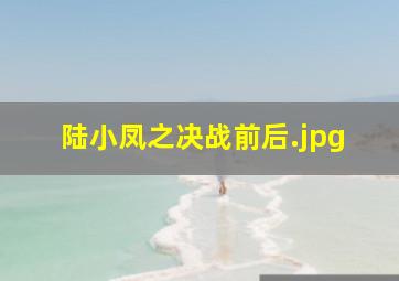 陆小凤之决战前后