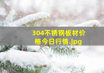 304不锈钢板材价格今日行情