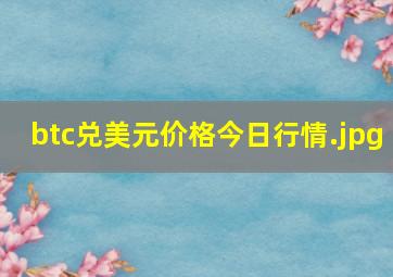 btc兑美元价格今日行情