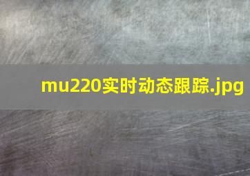 mu220实时动态跟踪